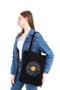 Zoozie Bags 1555 Bolso Tote de Algodón Negro 35 x 40 x 8 cm